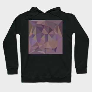 Medium Purple Abstract Low Polygon Background Hoodie